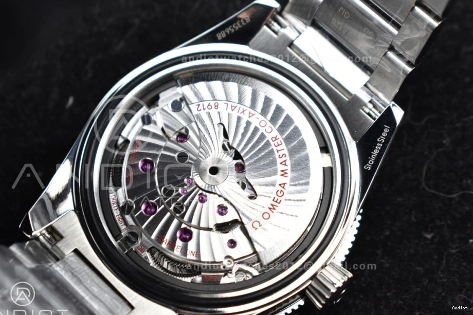 Best Super SS 1:1 300 Edition Heritage Black VSF Seamaster Clone A8912 on Bracelet Dial 0104